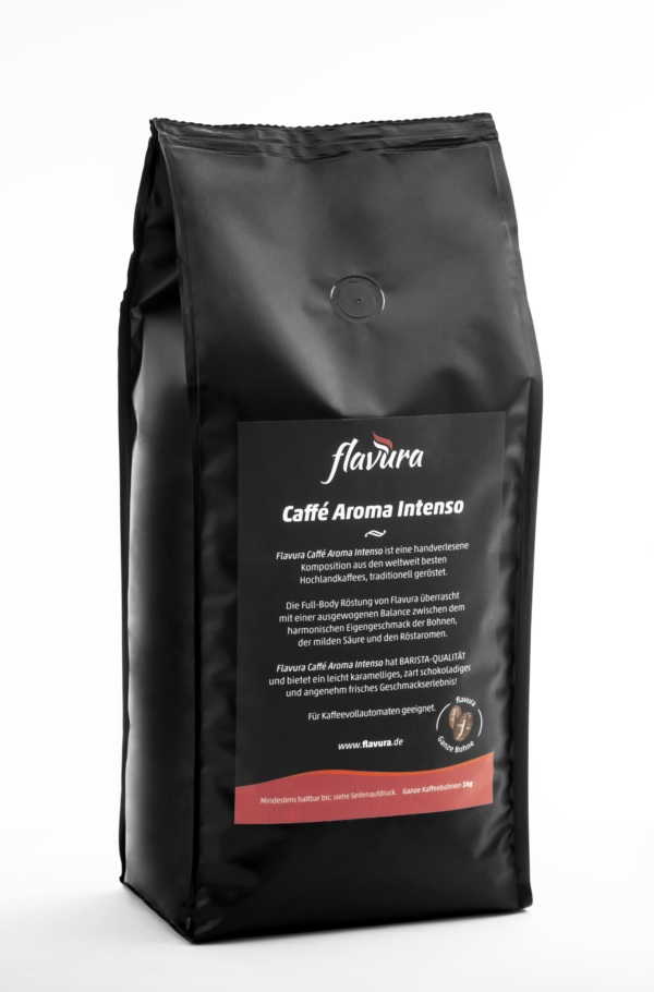 Flavura Kaffee: Flavura Caffé Aroma Intenso für Kaffeeautomaten, Kaffeevollautomaten und Siebträger