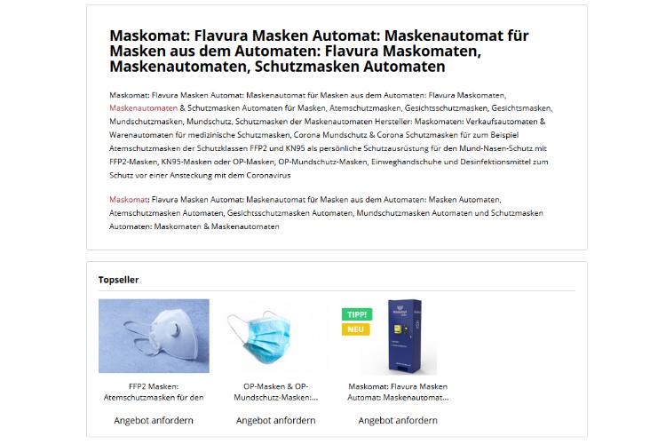Face mask vending machines & Flu mask vending machines Shop